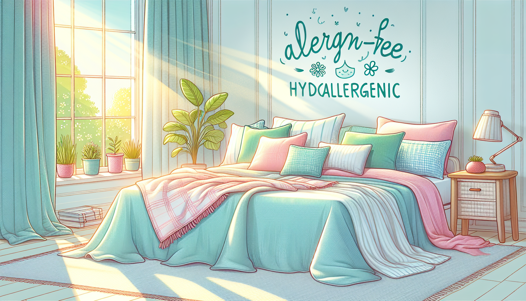 Bettdecken für Allergiker, die aus hypoallergenen Materialien bestehen.