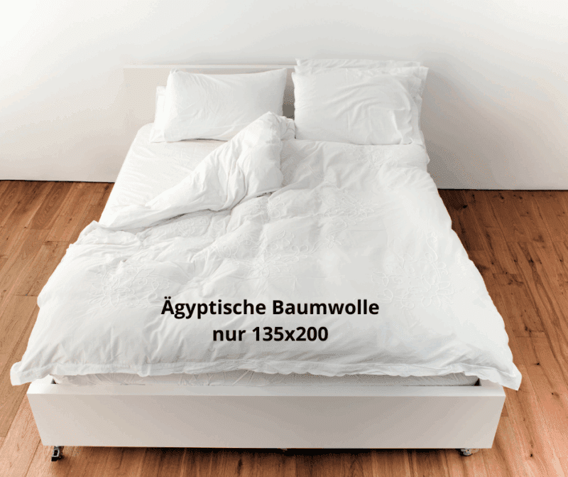 Mako-Satin Schlafkomfort Bettwäsche Weiß Baumwolle