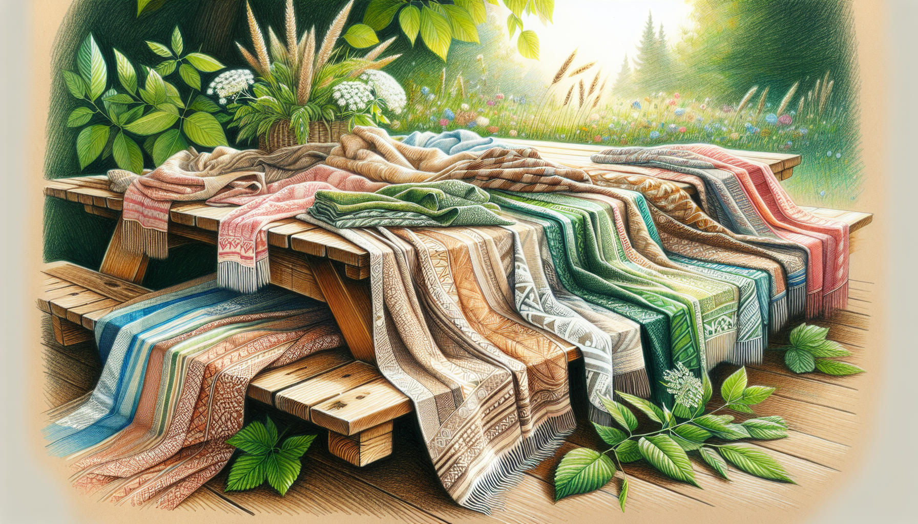 Nachhaltige Bettdecken aus umweltfreundlichen Materialien.